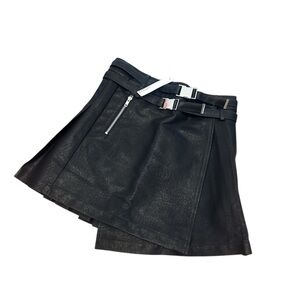Steele Black Mini Skirt with Belt Detail size Medium